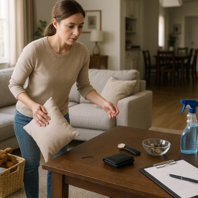 how to prepare for cleaning service visit